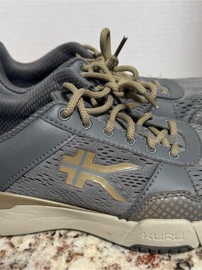 Women’s Gray KURU Athletic Shoes with Tan Accents